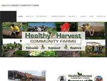Tablet Screenshot of healthyharvestfarms.org